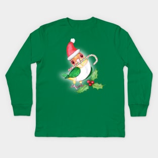 Caique Christmas style Kids Long Sleeve T-Shirt